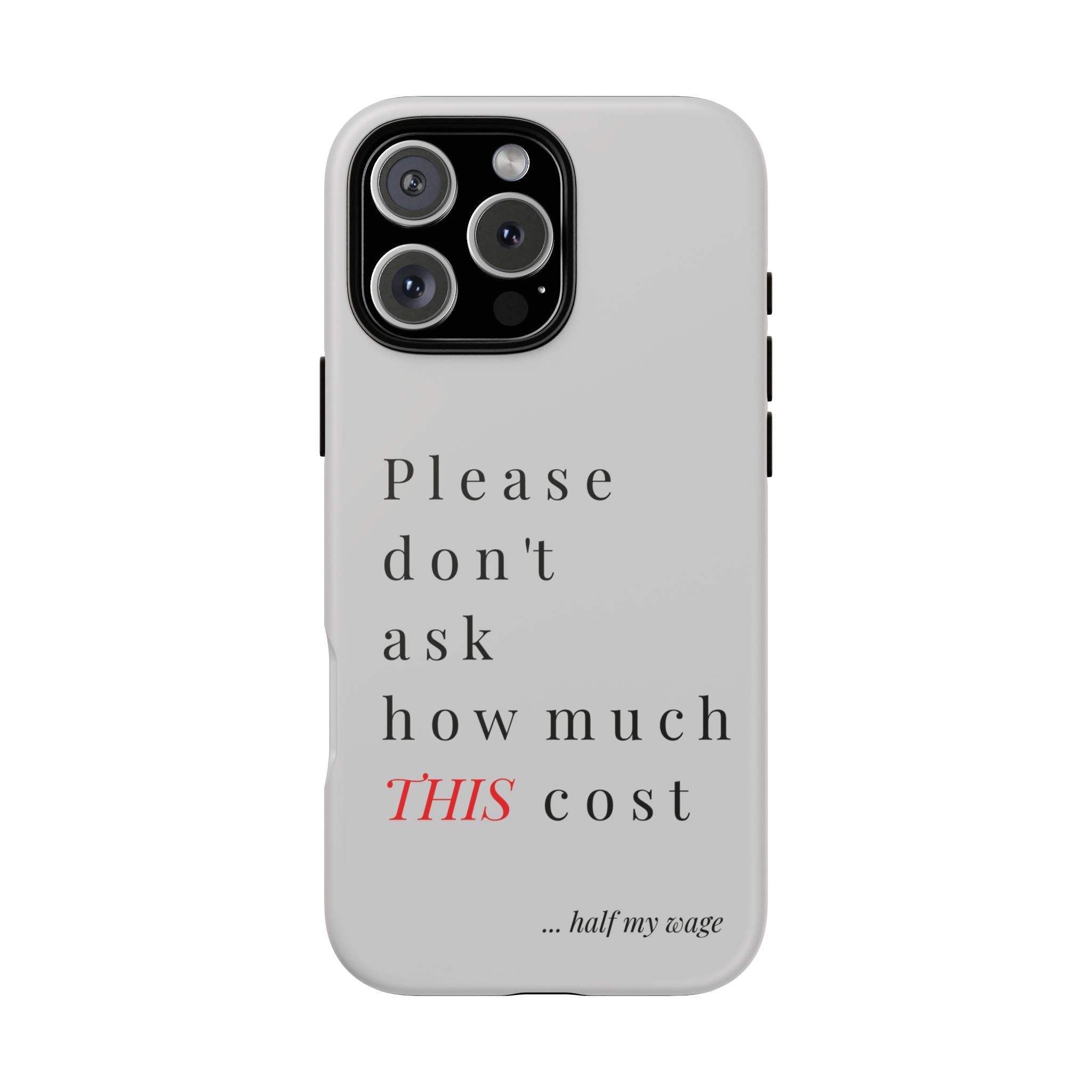 Just, please, don't