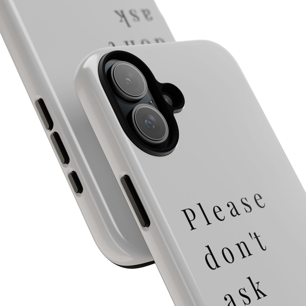 Just, please, don't
