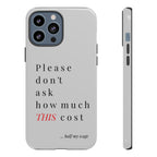Just, please, don't
