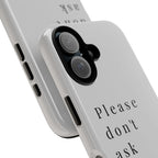 Just, please, don't