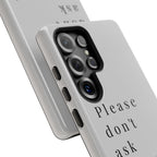 Just, please, don't