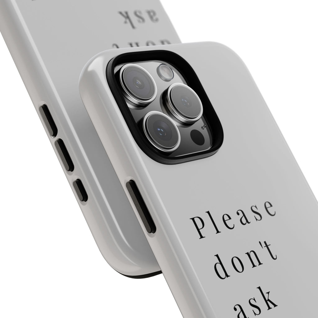 Just, please, don't