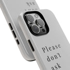 Just, please, don't