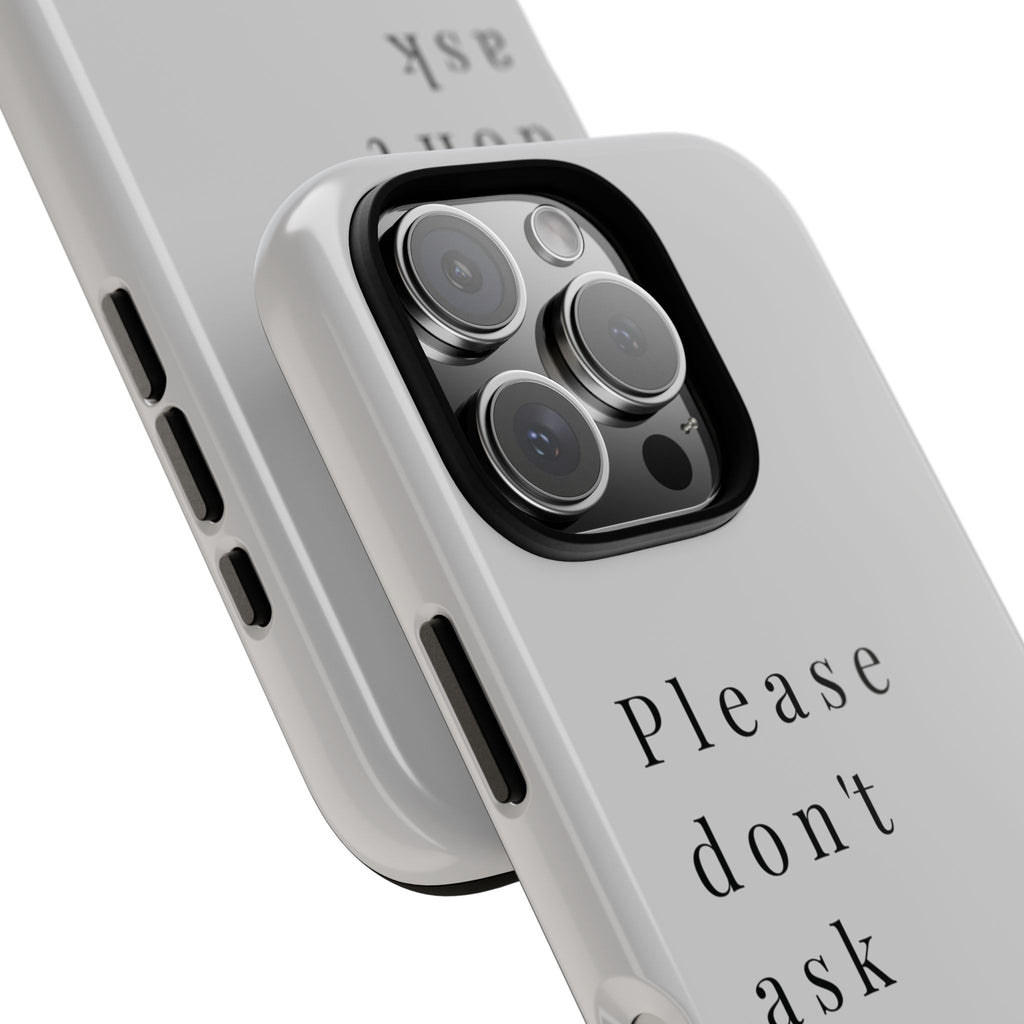 Just, please, don't
