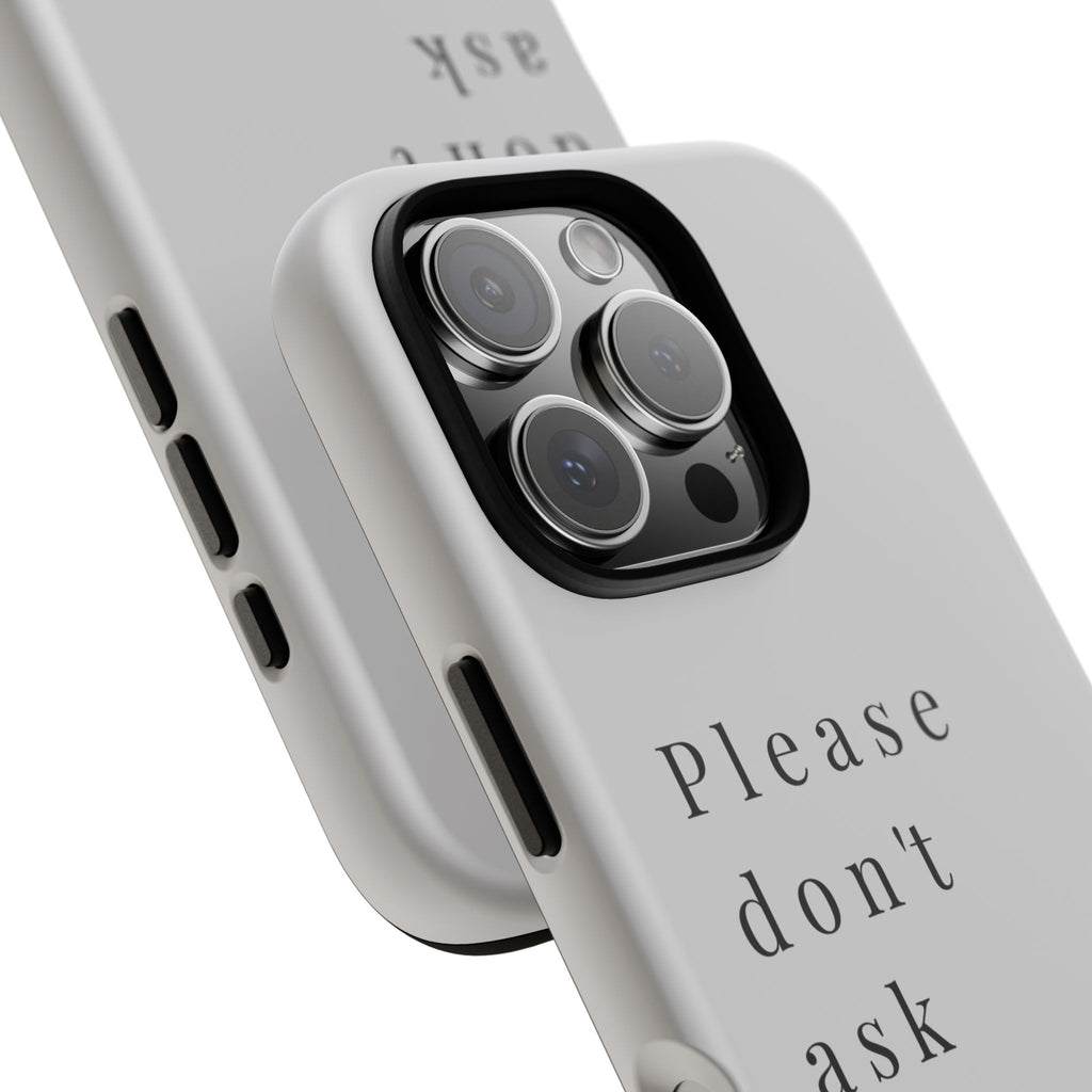 Just, please, don't