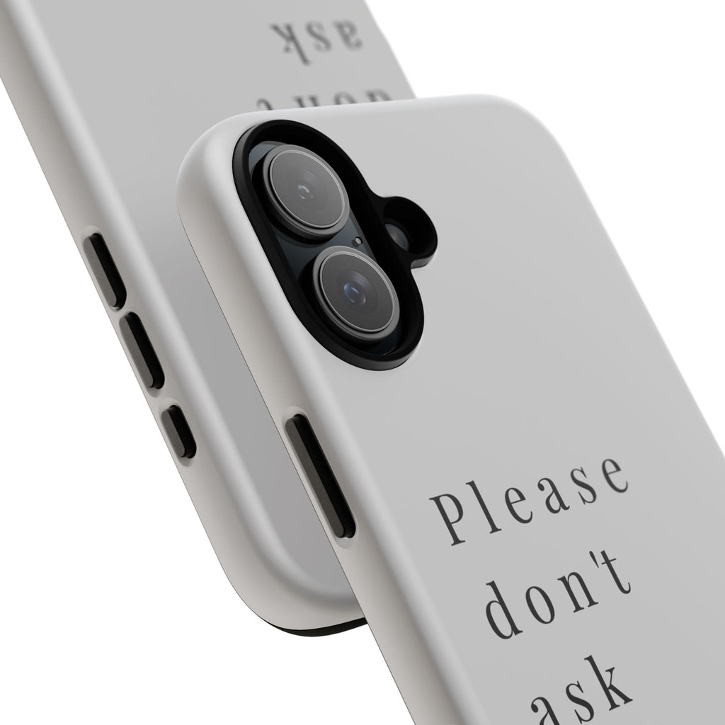 Just, please, don't